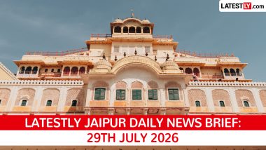 Jaipur Latest News Today on July 29th, 2026: Metro Phase Two, Monsoon Alert & Key Arrests