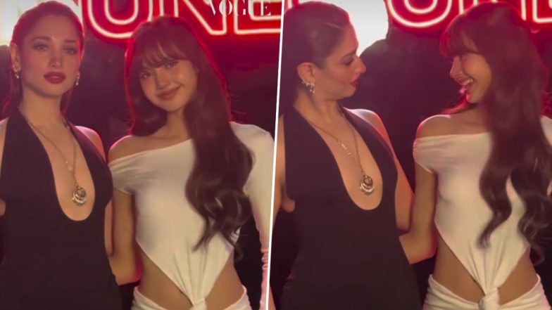 Tamannaah Bhatia and BLACKPINK&rsquo;s Lisa Turn Heads in Bangkok; Fans Call It the Collab They Didn&rsquo;t Know They Needed (Watch Video)