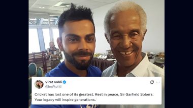 Virat Kohli Condoles Death of West Indies Legend Sir Garfield Sobers