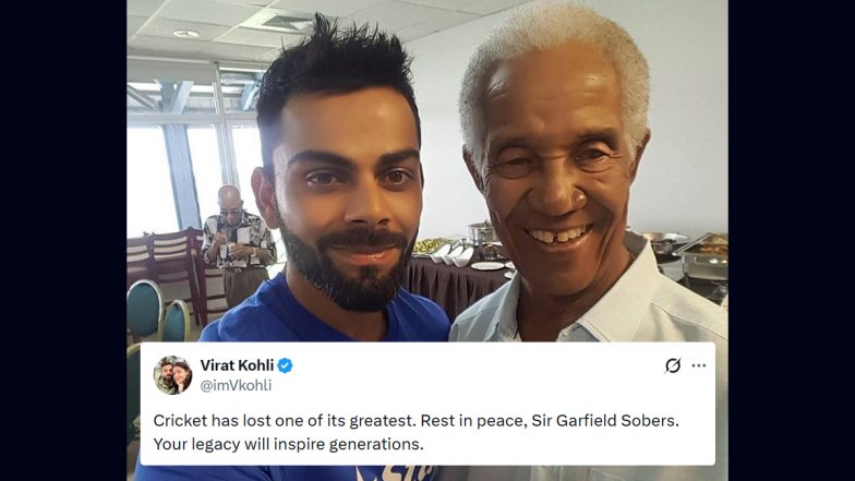 Virat Kohli Condoles Death of West Indies Legend Sir Garfield Sobers