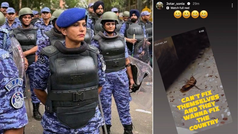 Sonia Sehrawat &lsquo;Instagram Story&rsquo;: RAF Commandant&rsquo;s Alleged Social Media Post on CJP Protesters Triggers Debate