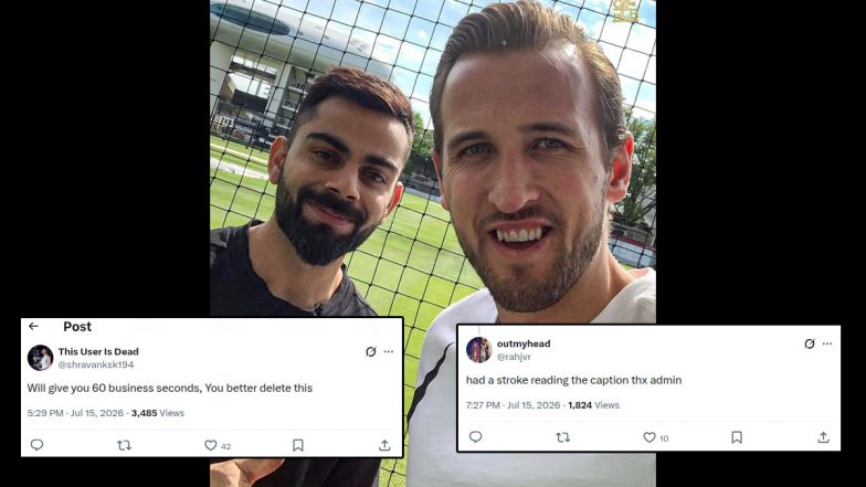 RCB Trolled for Sharing Virat Kohli, Harry Kane's Pic Ahead of England vs Argentina FIFA World Cup 2026 Semi-Final