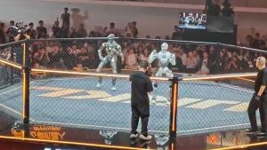 social-viral-Humanoid Robot Loses Head in Dramatic Knockout at China’s URKL MMA Tournament (Watch Video)