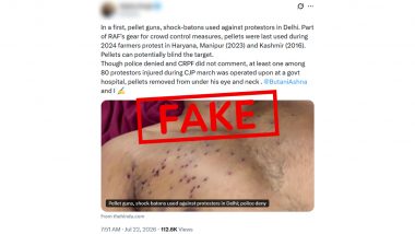 Did Security Forces Use Pellet Guns Against CJP Protesters? Delhi Police Call Claim Fake