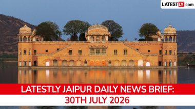 Jaipur Latest News Today on July 30th, 2026: Heavy Rains, Peace Mediation Conference & JDA Action