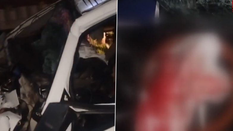 Gurugram Accident: 2 Police Personnel Killed After ERV Crashes Into Stationary Water Tanker (Watch Video)