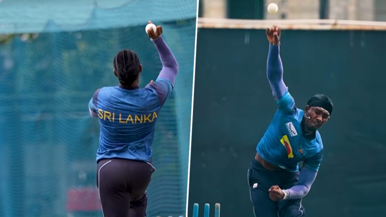Sri Lanka Bowler Chamindu Wickramasinghe Goes Viral for Jofra Archer Lookalike Bowling Action (Watch Video)