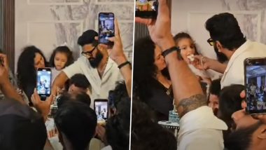 Rishab Shetty Turns 43: &lsquo;Kantara&rsquo; Star Celebrates Birthday With Family, Close Friends and Members of Media; Cake-Cutting Video Goes Viral (Watch Video)
