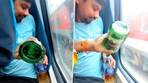social-viral-Viral Video Shows Men Drinking Alcohol Inside AC Train Coach, RailwaySeva Responds