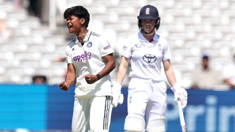 Kranti Gaud Becomes First Women Player To Pick Five-Wicket Haul in Tests at Lord's, Achieves Feat During INDW vs ENGW One-Off Test 2026