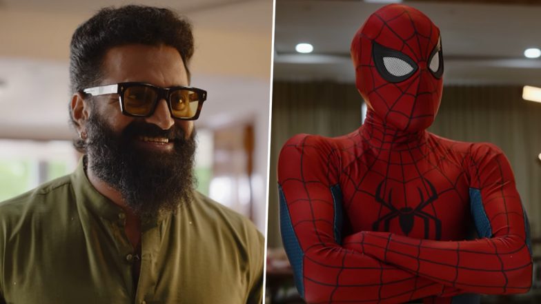 Rishab Shetty Swings Into Action for &lsquo;Spider-Man: Brand New Day&rsquo; Promotions, Declares His Love for the Superhero (Watch Video)