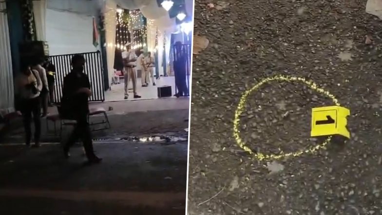Delhi: Multiple Shots Fired Outside Banquet Hall in Madhu Vihar Amid Property Dispute (Watch Videos)