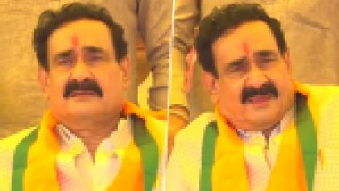 Datia Bypoll 2026: Denied Ticket by BJP, Narottam Mishra Breaks Down on Stage During Ashutosh Tiwari&rsquo;s Nomination Rally (Watch)