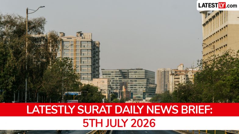 Surat Latest News Today on July 5th, 2026: Balcony Fall, Lignite Price Hike &amp; Heavy Rain Forecast