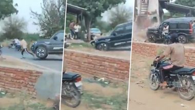 Faridabad Viral Video: Youth Run Over by Scorpio Over Suspicion of Being Police Informer