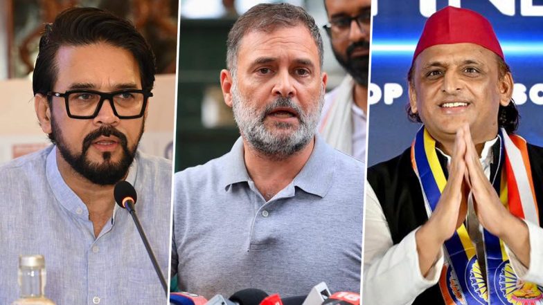 &lsquo;Khud Miyan Fazihat, Dusron Ko Nasihat&rsquo;: Anurag Thakur Takes Dig at Rahul Gandhi, Akhilesh Yadav