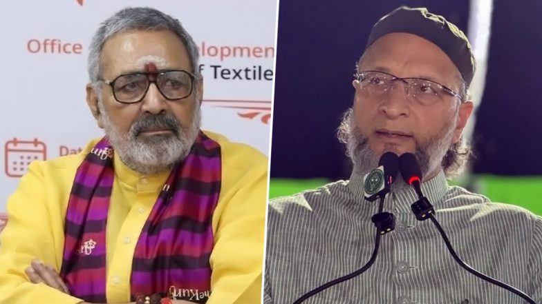&lsquo;Why Is Owaisi Worried?&rsquo;: Giriraj Singh Hits Back at Asaduddin Owaisi Over Ram Temple Issue (Watch Video)