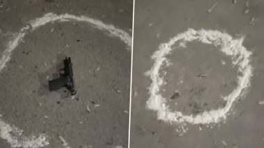 Gurugram Encounter: 4 Suspected Deepak Nandal&rsquo;s Gangsters Killed, 3 Policemen Injured and 60 Rounds of Firing in Haryana (Video)