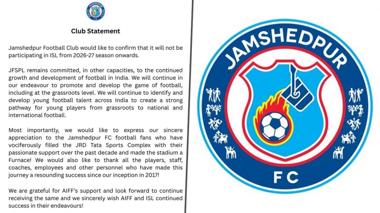 Jamshedpur FC Pulls Out of Indian Super League