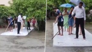 social-viral-IIT Roorkee Viral Video: Students Use Floating Platform To Tackle Waterlogged Campus