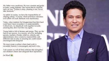Sachin Tendulkar Reacts To Ongoing NEET Protests By Students, Says 'We Will All Find Solutions'