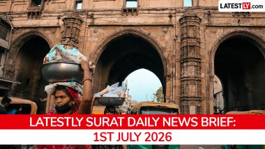 Surat Latest News Today on July 1st, 2026: SMC Suspends Engineers, Red Rain Alert & Road Cave-ins