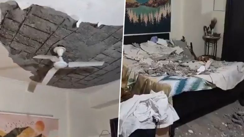 Βίντεο κατάρρευσης οροφής Noida: Τμήμα της οροφής ενός διαμερίσματος καταρρέει στο Gardenia Gateway Society