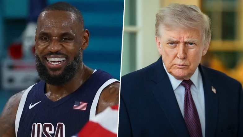 US President Donald Trump Calls LeBron James 'Racist' After Philadelphia 76ers Signing (Watch Video)