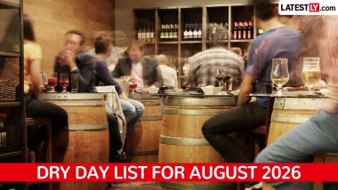 Dry Day List August 2026: Full Schedule of Alcohol Prohibition Dates Across India