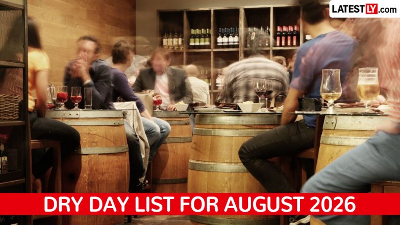Dry Day List August 2026: Full Schedule of Alcohol Prohibition Dates Across India