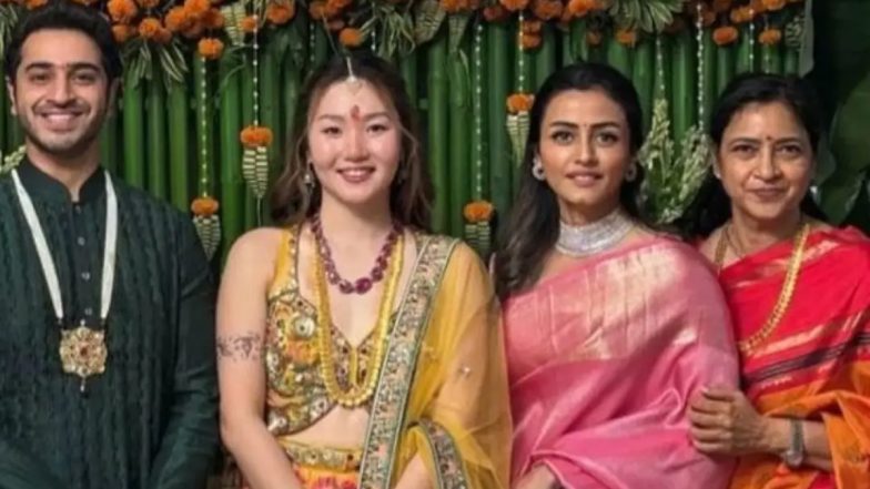 Mahesh Babu’s Nephew Siddharth Galla Engaged to His South Korean Sweetheart Hyein Kim; Namrata Shirodkar Shares Joyous Moment