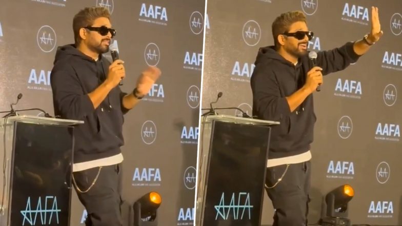 &lsquo;Creep&rsquo;: Allu Arjun Stirs Controversy Over &lsquo;Stalking&rsquo; Remark at AAFA Annual Summit 2026, Netizens React (Watch Video)