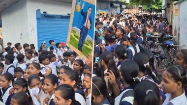 Fatehpur Gen Alpha Protest: Inter College Students Protest Over Power, Water Shortage in Uttar Pradesh (Video)