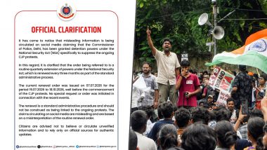 Delhi Police Clarifies NSA Order, Says It Has No Link to CJP-Led Student Protests
