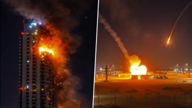 Middle East Crisis: Multiple Explosions Rock Erbil Near US Consulate As Iranian Drones Target Iraq (Video)