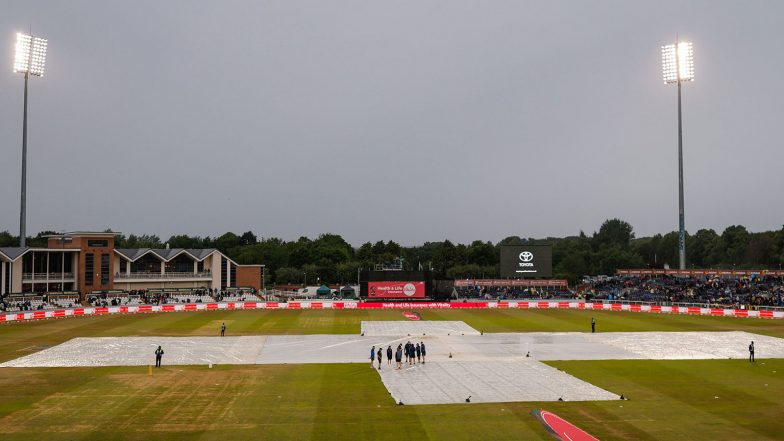 Sports News | India Vs England 1st T20I Abandoned Due to Rain in Chester-le-Street