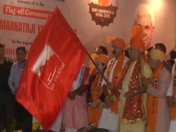 Ειδήσεις Ινδίας | Η JK LG Manoj Sinha αναχωρεί από την πρώτη παρτίδα των προσκυνητών Amarnath Yatra