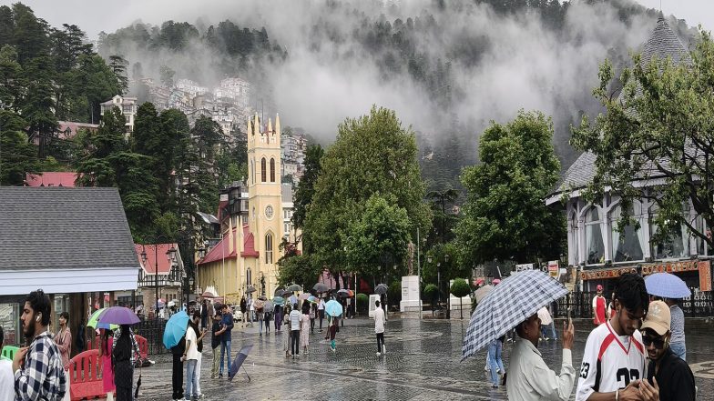 India News | Heavy to Very Heavy Rain Alert for Himachal as Monsoon Intensifies; Day Temperatures Drop Across State