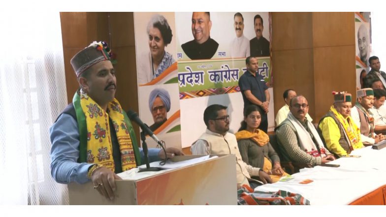 India News | Former BJP Leader Brij Lal Joins Congress in Himachal; Party Launches Statewide Induction Drive Ahead of 2027 Polls