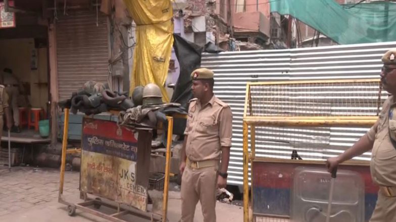 India News | Uttar Pradesh: Security Beefed Up in Varanasi's Dalmandi as Demolition of Mosques for Road-widening Project Enters Day Two