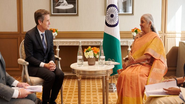 Business News | FM Sitharaman Meets Flying Whales Chief, Company Eyes India as Key Manufacturing Base