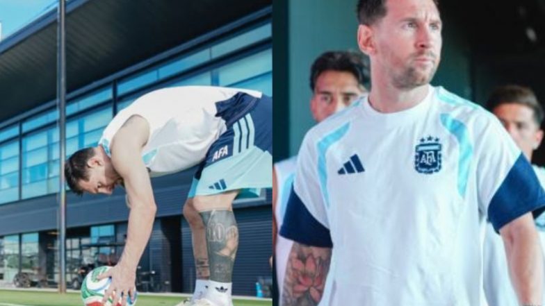Sports News | FIFA World Cup 2026: Messi Shares Training Glimpse Ahead of Argentina's Cabo Verde R32 Clash