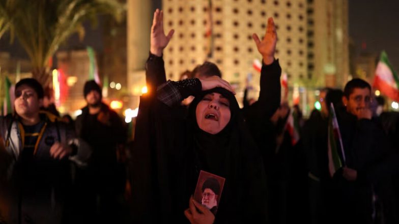 World News | Mourners Gather on Tehran Streets Ahead of Ayatollah Khamenei's Funeral as Global Envoys Prepare to Attend