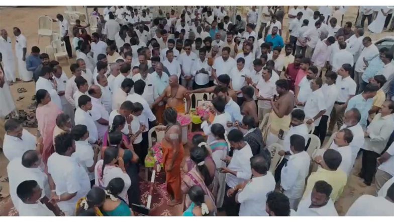 India News | Tamil Nadu: Bhoomi Pooja Held for Annamalai's 'We The Leaders' Maiden Conference in Pollachi