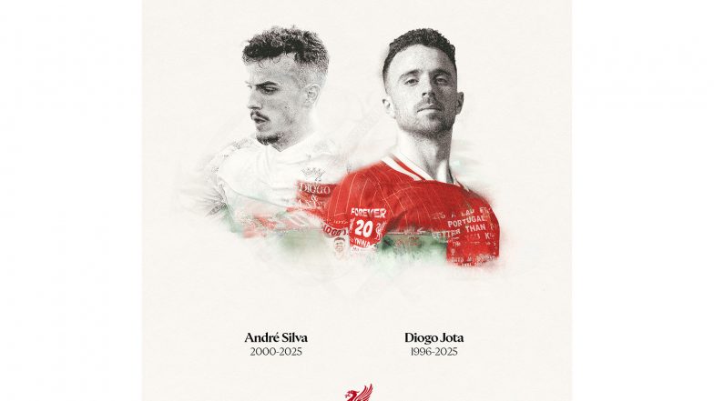 Sports News | Liverpool Pay Tribute to Diogo Jota, Andre Silva on First Death Anniversary