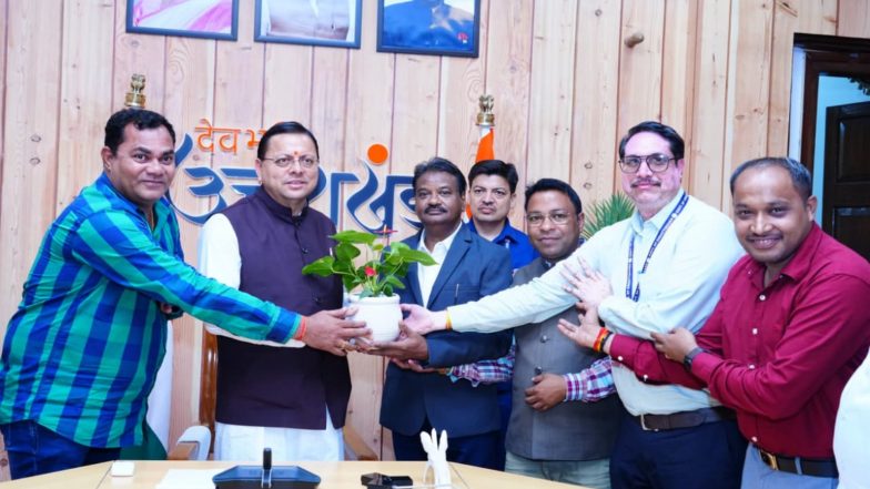 India News | Uttarakhand Emerging as Model of Rapid Development: CM Dhami to Visiting Chhattisgarh Journalists