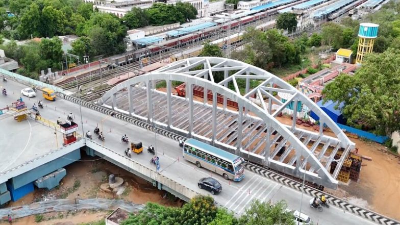 India News | Trichy Junction to Get Massive Steel Railway Overbridge; Bowstring Bridge to Be Installed by End of July