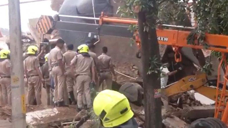India News | Building Collapses in Chandigarh's Industrial Area Phase-2; Rescue Operation Underway