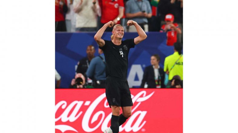 Sports News | FIFA World Cup 2026: Erling Haaland Jokes About Golden Boot Race as Messi Extends Lead