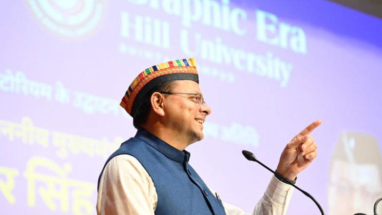 India News | Uttarakhand CM Dhami Inaugurates Academic Block, Auditorium at Graphic Era Hill University in Bhimtal